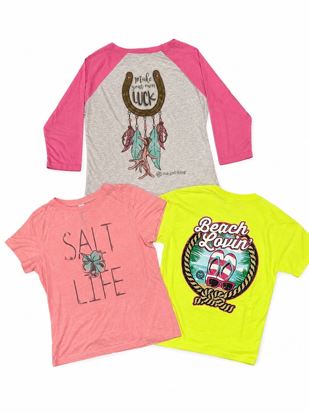 Salt Life Girlie Girl Coastal Graphic Tee Bundle Size Large